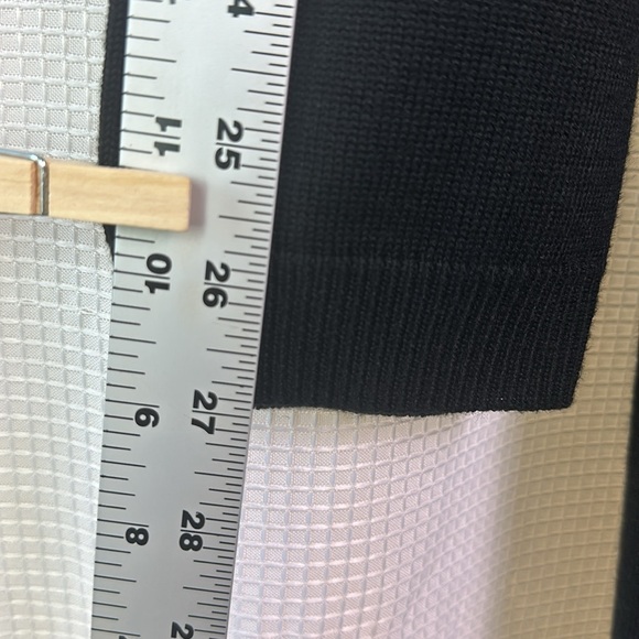 Calvin Klein Black Knit Dress with Gold Zipper, Size XL - Picture 10 of 14